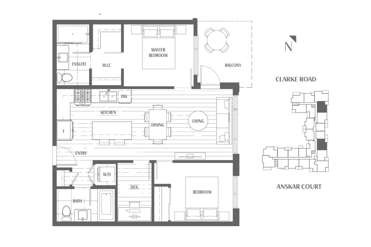 Hallway Photo of 413 741 Anskar Court, Coquitlam, BC