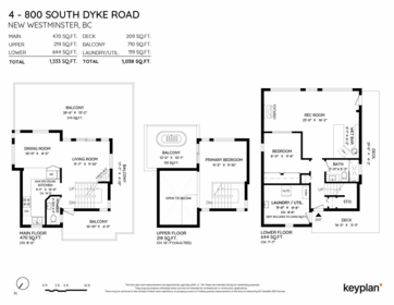 Aerial View of 4 800 South Dyke Road, New Westminster, BC