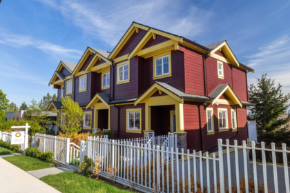 Front exterior of 104 235 Lebleu Street, Coquitlam, BC