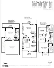 Aerial View of 1157 Vidal Street, White Rock, BC
