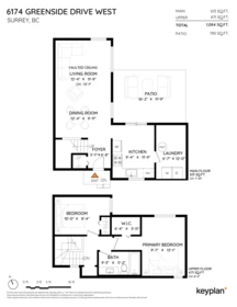 6174 W Greenside Drive, Surrey, BC, Surrey — Townhouse for sale