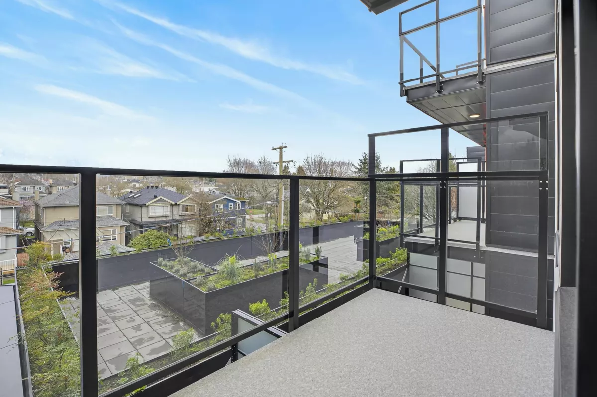 Aerial View of 406 6485 Manitoba Street, Vancouver, BC