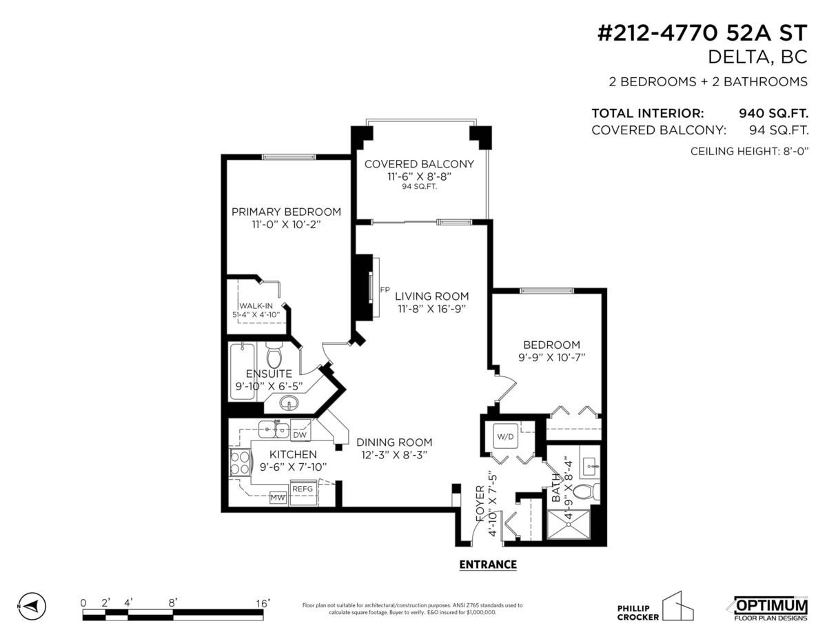 Entry Foyer Photo of 212 4770 52a Street, Delta, BC