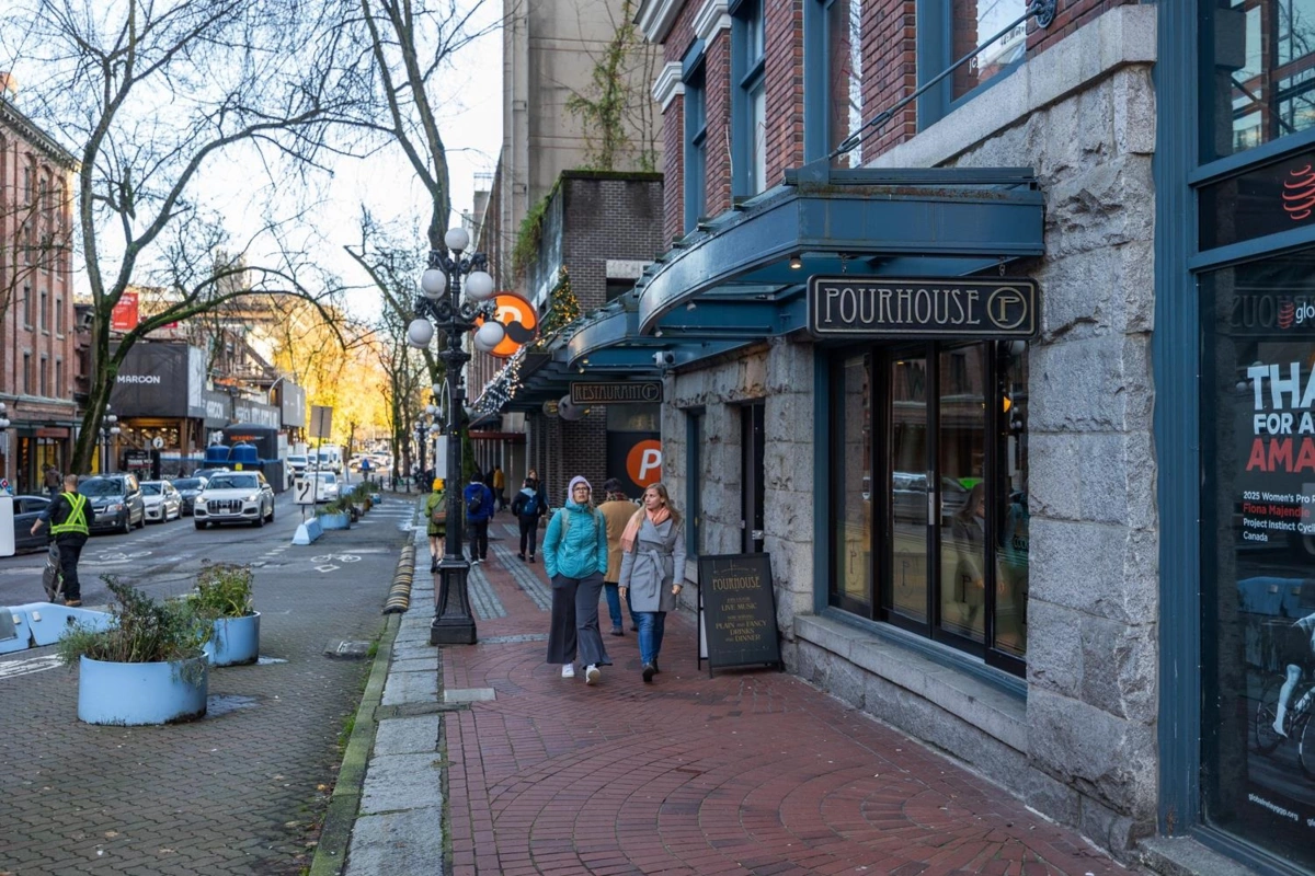 Aerial View of 55 E Cordova Street, Vancouver, BC