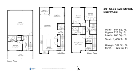 Hallway Photo of 30 6138 128 Street, Surrey, BC