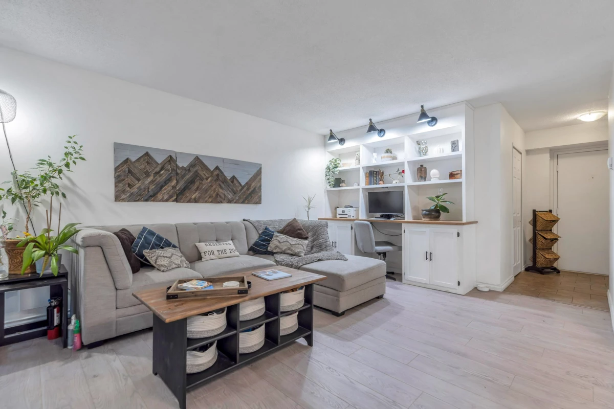 Living Room Photo of 501 3771 Bartlett Court, Burnaby, BC