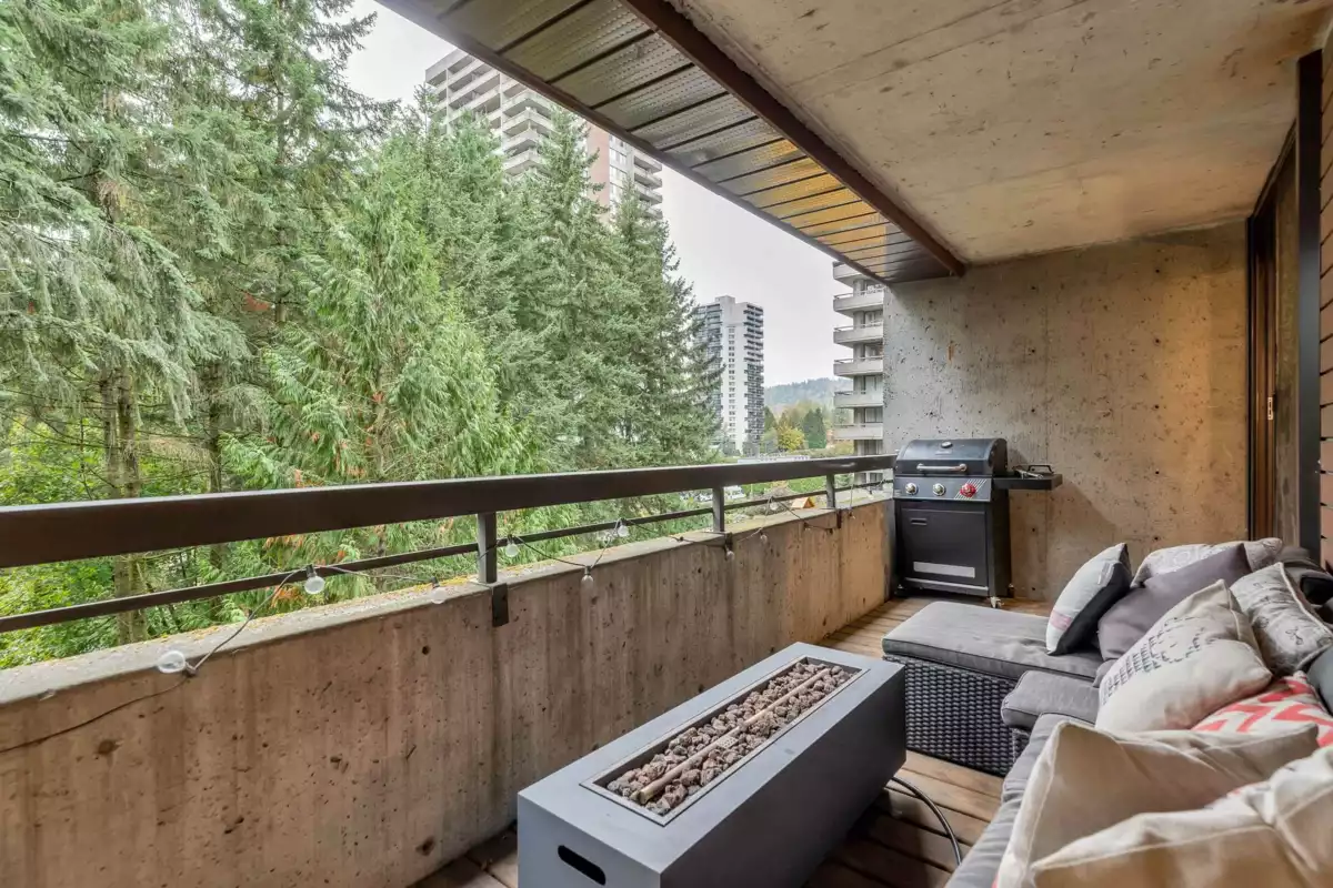 Outdoor Patio Photo of 501 3771 Bartlett Court, Burnaby, BC