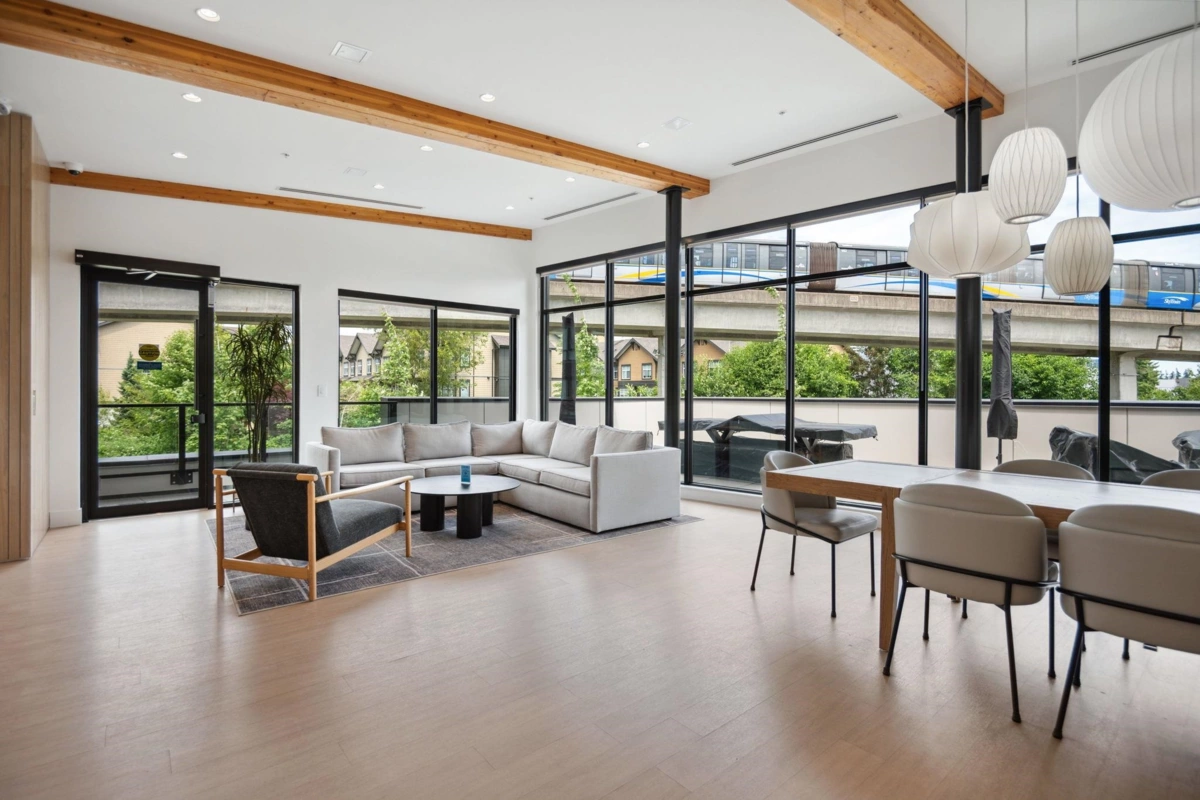 Aerial View of 206 6085 Irmin Street, Burnaby, BC