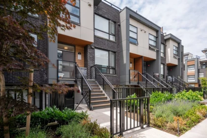 Front exterior of 206 6085 Irmin Street, Burnaby, BC