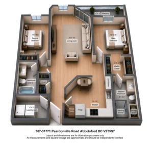 Aerial View of 307 31771 Peardonville Road, Abbotsford, BC