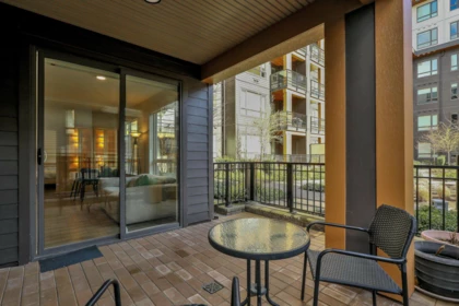 Backyard Photo of 105 741 Anskar Court, Coquitlam, BC
