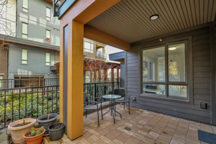 Outdoor Patio Photo of 105 741 Anskar Court, Coquitlam, BC