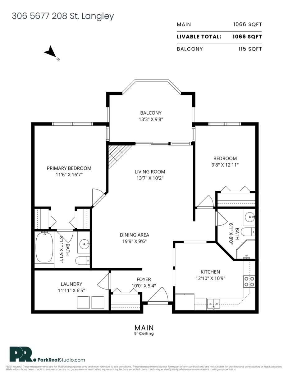 Exterior Rear Photo of 306 5677 208 Street, Langley, BC