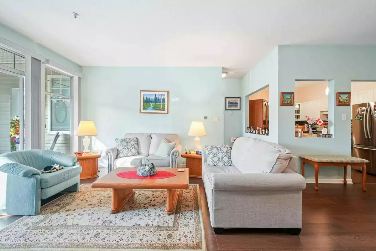 Living Room Photo of 306 5677 208 Street, Langley, BC