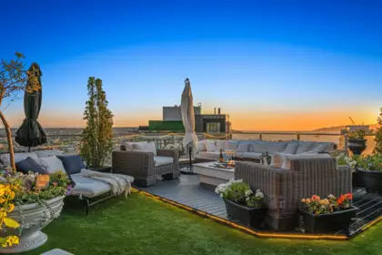 Outdoor Patio Photo of 3701 1495 Richards Street, Vancouver, BC
