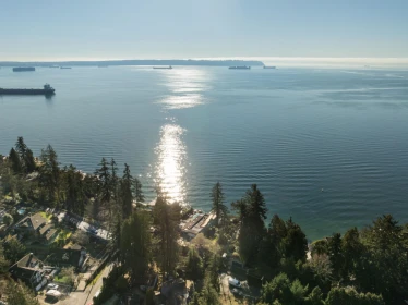 Aerial View of 4028 Rose Crescent, West Vancouver, BC