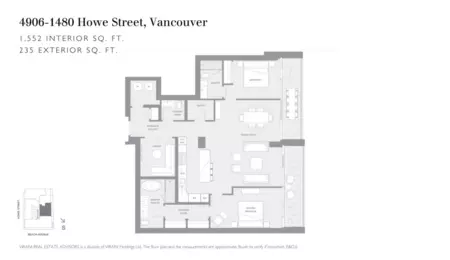 Powder Room Photo of 4906 1480 Howe Street, Vancouver, BC