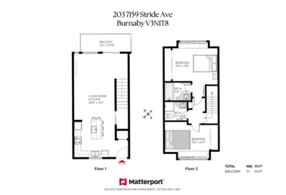 Outdoor Patio Photo of 203 7159 Stride Avenue, Burnaby, BC