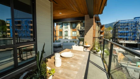 Aerial View of 409 719 W 3rd Street, North Vancouver, BC