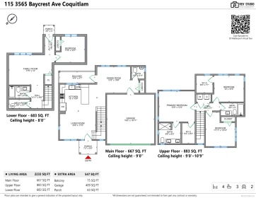 Aerial View of 115 3565 Baycrest Avenue, Coquitlam, BC