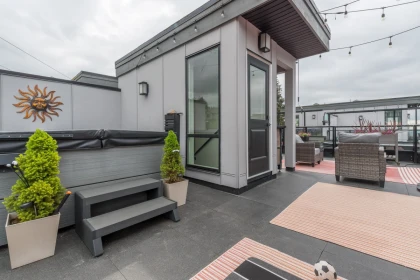 Backyard Photo of 102 3503 Gislason Avenue, Coquitlam, BC
