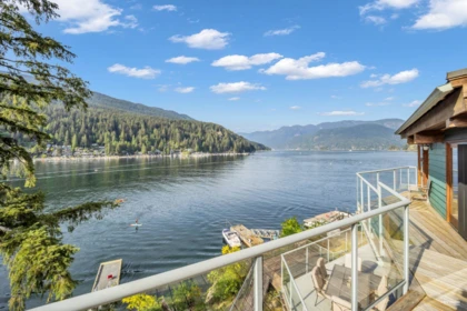 Aerial View of 2136 Lockehaven Road, North Vancouver, BC