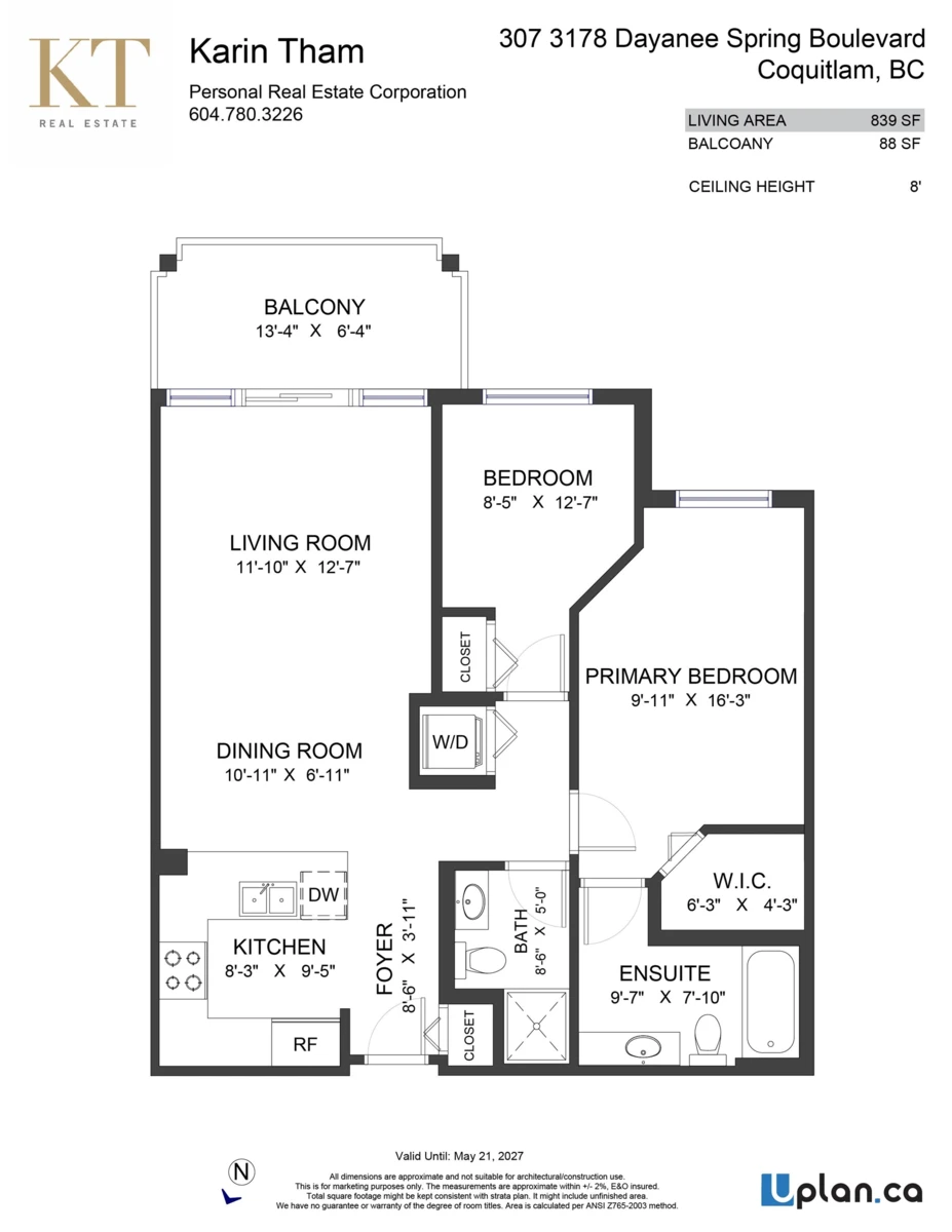 Exterior Rear Photo of 307 3178 Dayanee Springs Boulevard, Coquitlam, BC