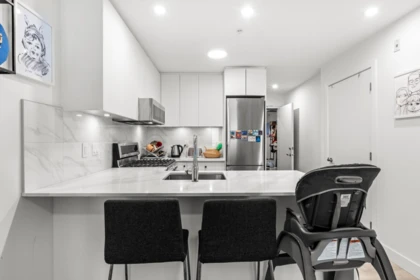 Kitchen Island Photo of 102 2688 Duke Street, Vancouver, BC