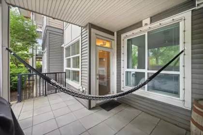 Outdoor Deck Photo of 108 12409 Harris Road, Pitt Meadows, BC
