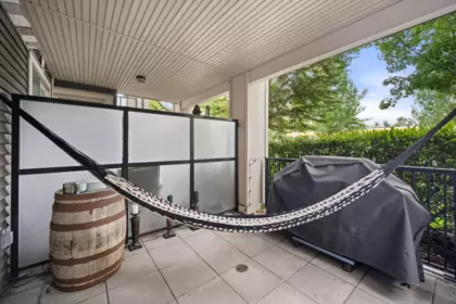 Outdoor Patio Photo of 108 12409 Harris Road, Pitt Meadows, BC