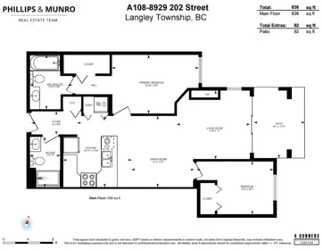 Aerial View of A108 8929 202 Street, Langley, BC