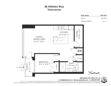 Kitchen Island Photo of 38 Athletes Way, Vancouver, BC