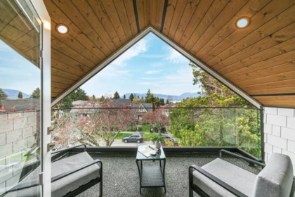 Aerial View of 1 3708 W 18th Avenue, Vancouver, BC