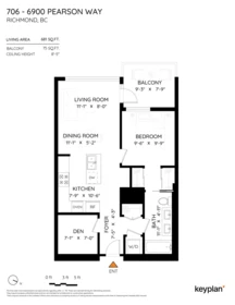 Exterior Rear Photo of 706 6900 Pearson Way, Richmond, BC