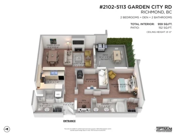 Garage Interior Photo of 2102 5113 Garden City Road, Richmond, BC