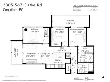 Garage Interior Photo of 3305 567 Clarke Road, Coquitlam, BC