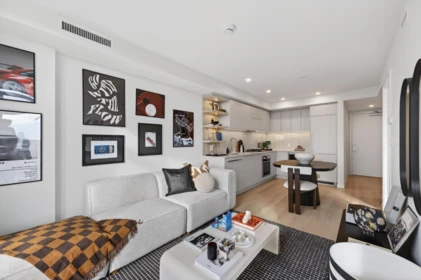 Living Room Photo of 607 311 Alderson Avenue, Coquitlam, BC