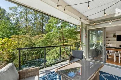 Outdoor Patio Photo of 219 100 Capilano Road, Port Moody, BC