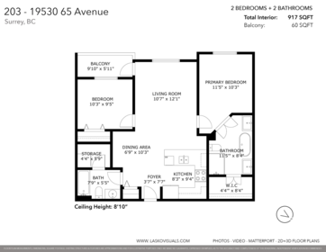 Bedroom 4 Photo of 203 19530 65 Avenue, Surrey, BC