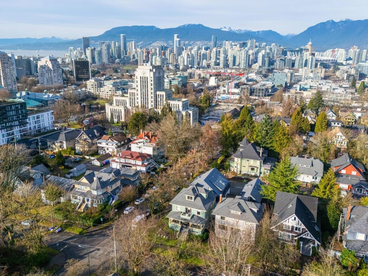 Aerial View of 2898 Yukon Street, Vancouver, BC
