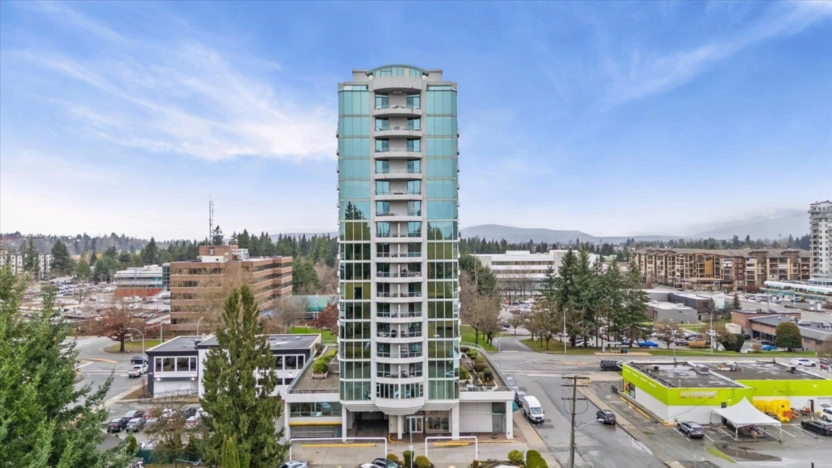 Aerial View of 504 32330 South Fraser Way, Abbotsford, BC