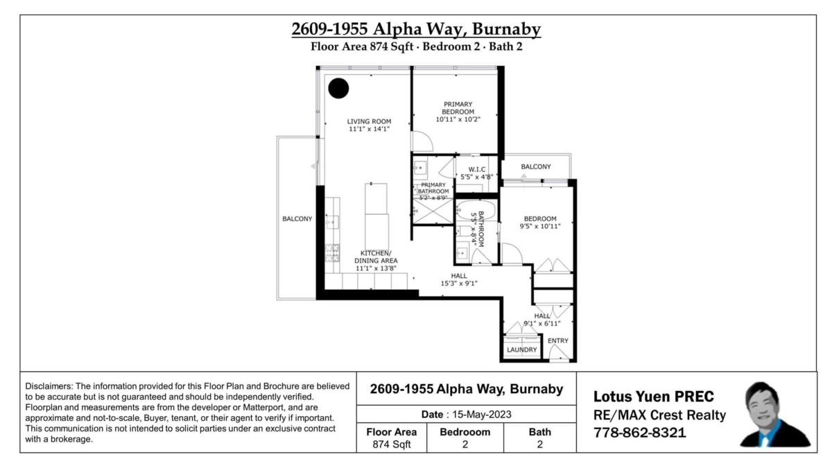 Outdoor Deck Photo of 2609 1955 Alpha Way, Burnaby, BC