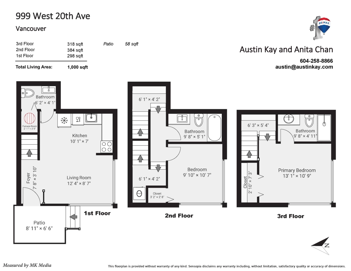 Entry Foyer Photo of 999 W 20th Avenue, Vancouver, BC