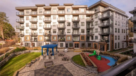 Aerial View of 209 13969 96 Avenue, Surrey, BC