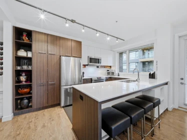 Kitchen Island Photo of 316 9250 University High Street, Burnaby, BC