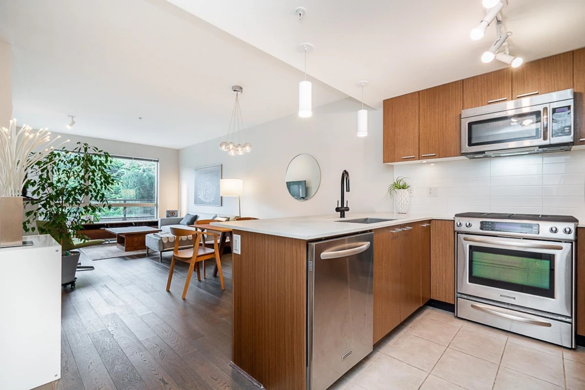 Living Room Photo of 208 1330 Marine Drive, North Vancouver, BC