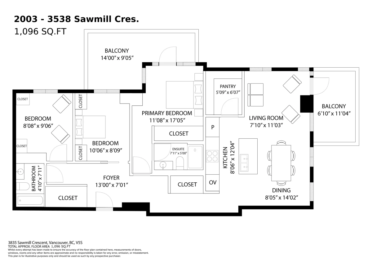 Living Room Photo of 2003 3538 Sawmill Crescent, Vancouver, BC