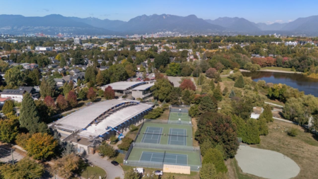 Aerial View of 2472 E 12th Avenue, Vancouver, BC