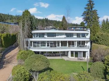 Aerial View of 1407 Bramwell Road, West Vancouver, BC