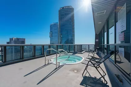 Outdoor Deck Photo of 1903 1189 Melville Street, Vancouver, BC